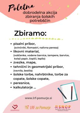 Poletna dobrodelna akcija #podarizvezek 2022 1